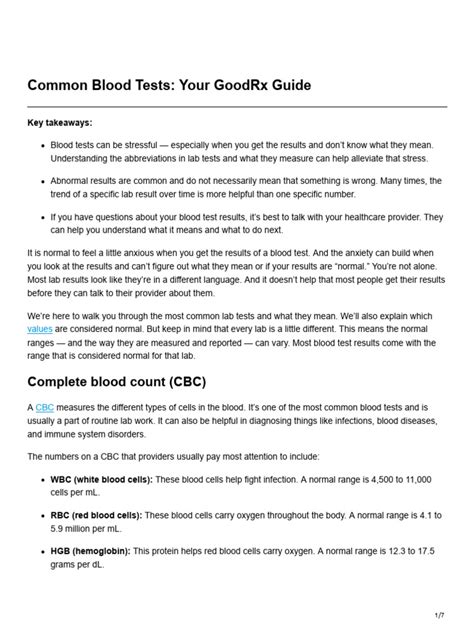 interpretation of results meaning|Decoding Blood Tests: A GoodRx Guide to Lab .